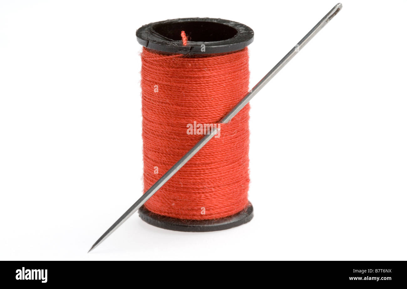 Cotton reel and needle hi-res stock photography and images - Alamy