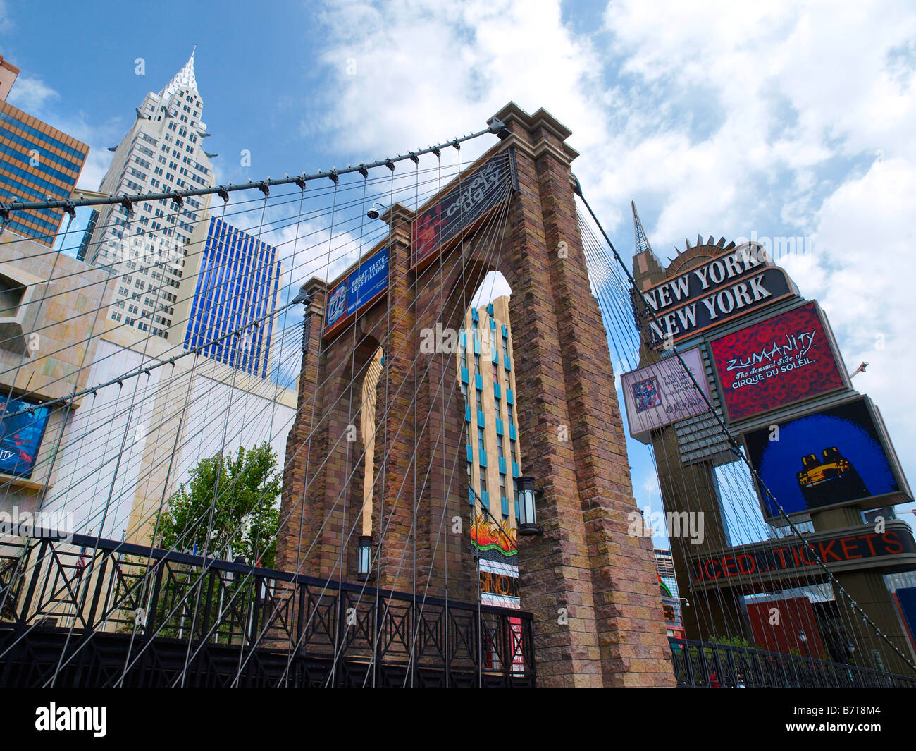 New York New York Hotel Casino Las Vegas Boulevard Las Vegas Nevada USA Stock Photo