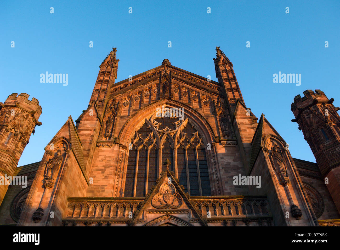 Hereford Cathedral Hereford Herefordshire England United Kingdom Stock Photo