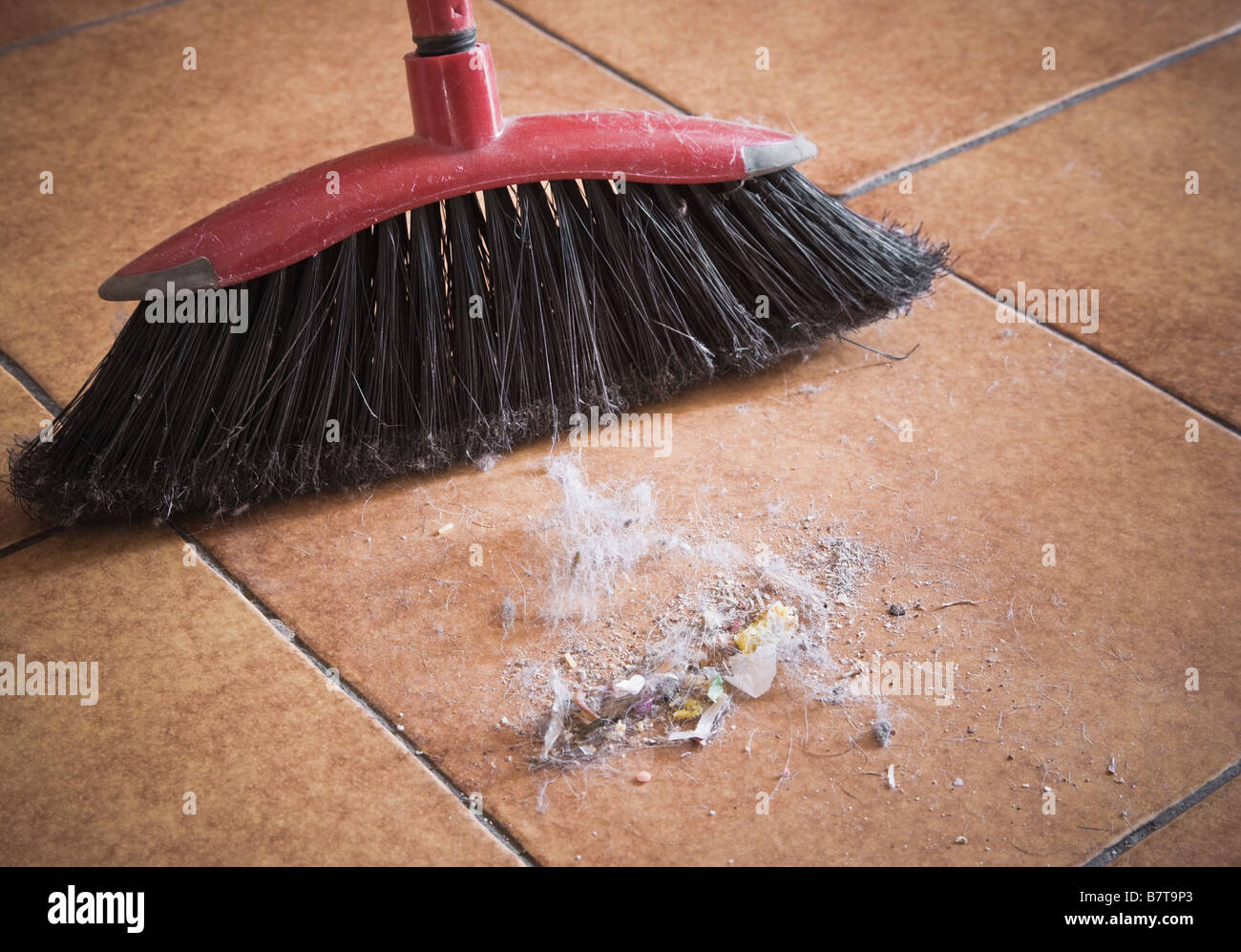 Broom and dirt Stock Photo Alamy