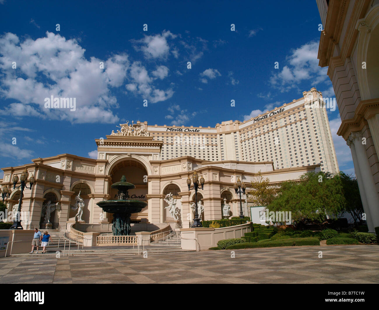 Monte Carlo Hotel and Casino Las Vegas Boulevard Las Vegas Nevada USA Stock Photo