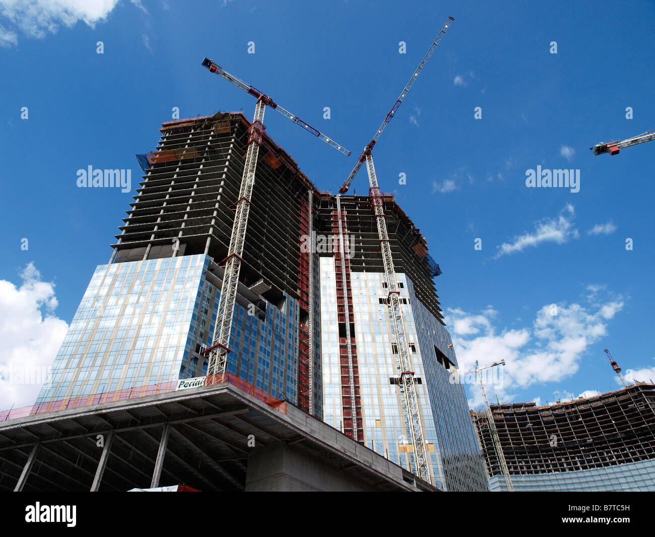 Construction underway at CityCenter Las Vegas, Nevada, USA Stock Photo