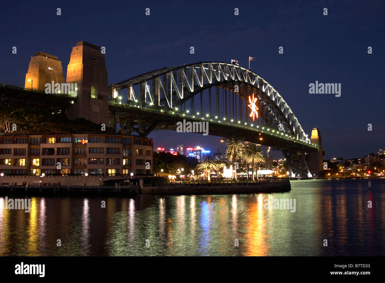 Sydney harbour bridge at night hi-res stock photography and images - Alamy