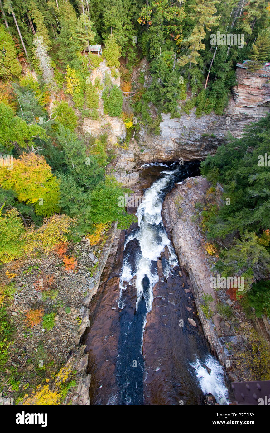 A mountain stream in the Adirondacks of New York October 6 2008 Stock Photo