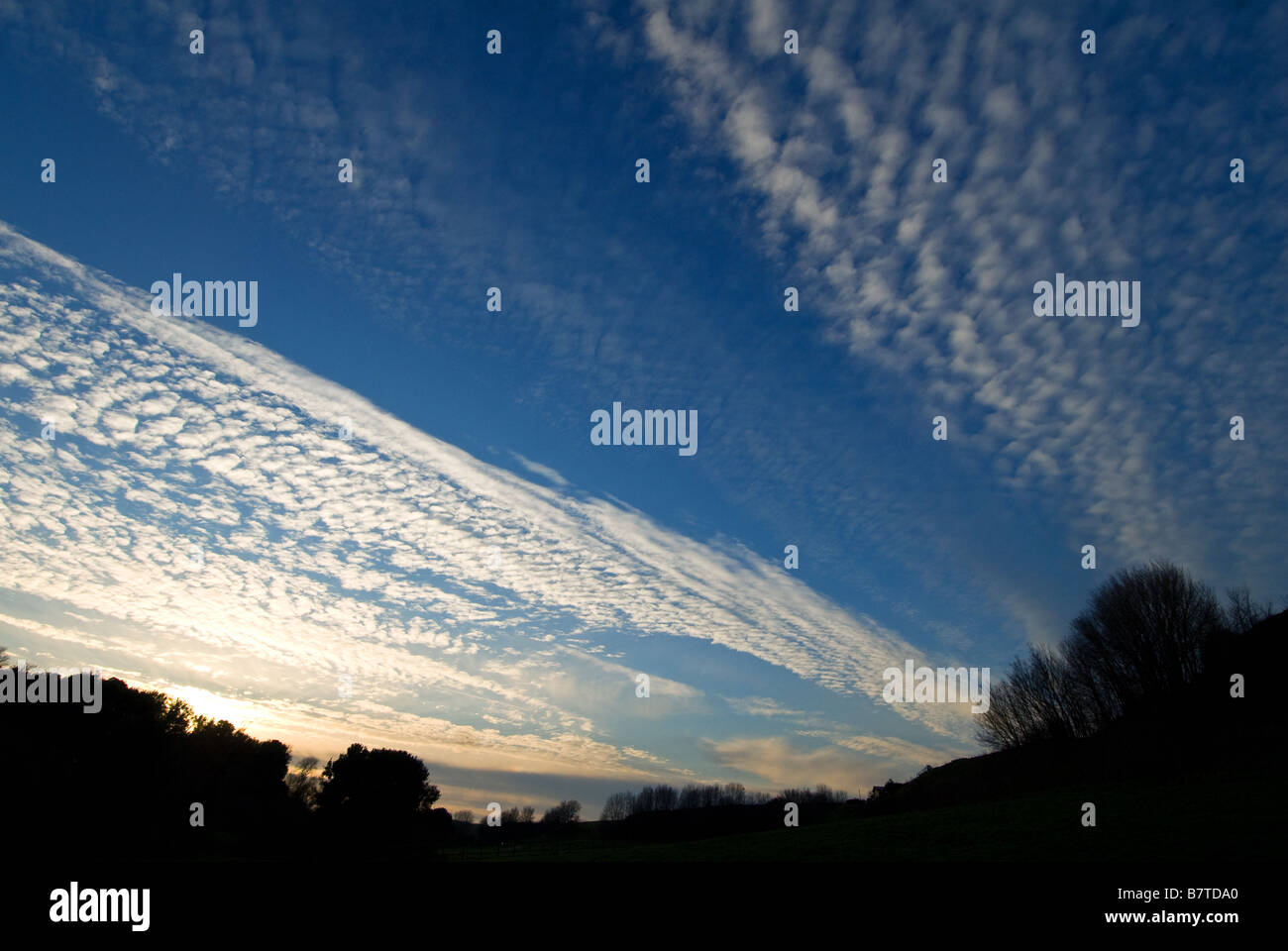 Cloud formation in the sky Stock Photo