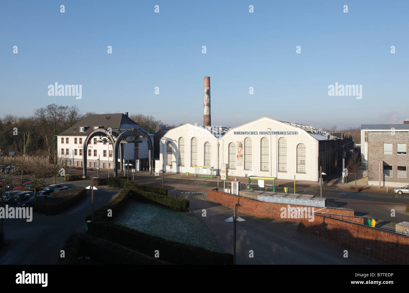 Oberhausen, Zinkfabrik Altenberg, LVR-Industriemuseum, Museum der Schwerindustrie, Straßenseite, Eingangsbereich Stock Photo