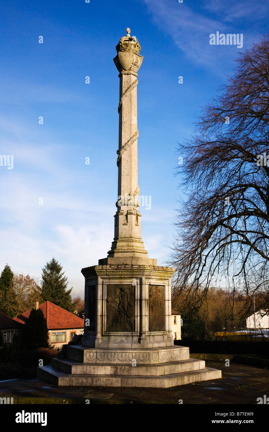 The Wallace monument at Elderslie celebrated as the birthplace of
