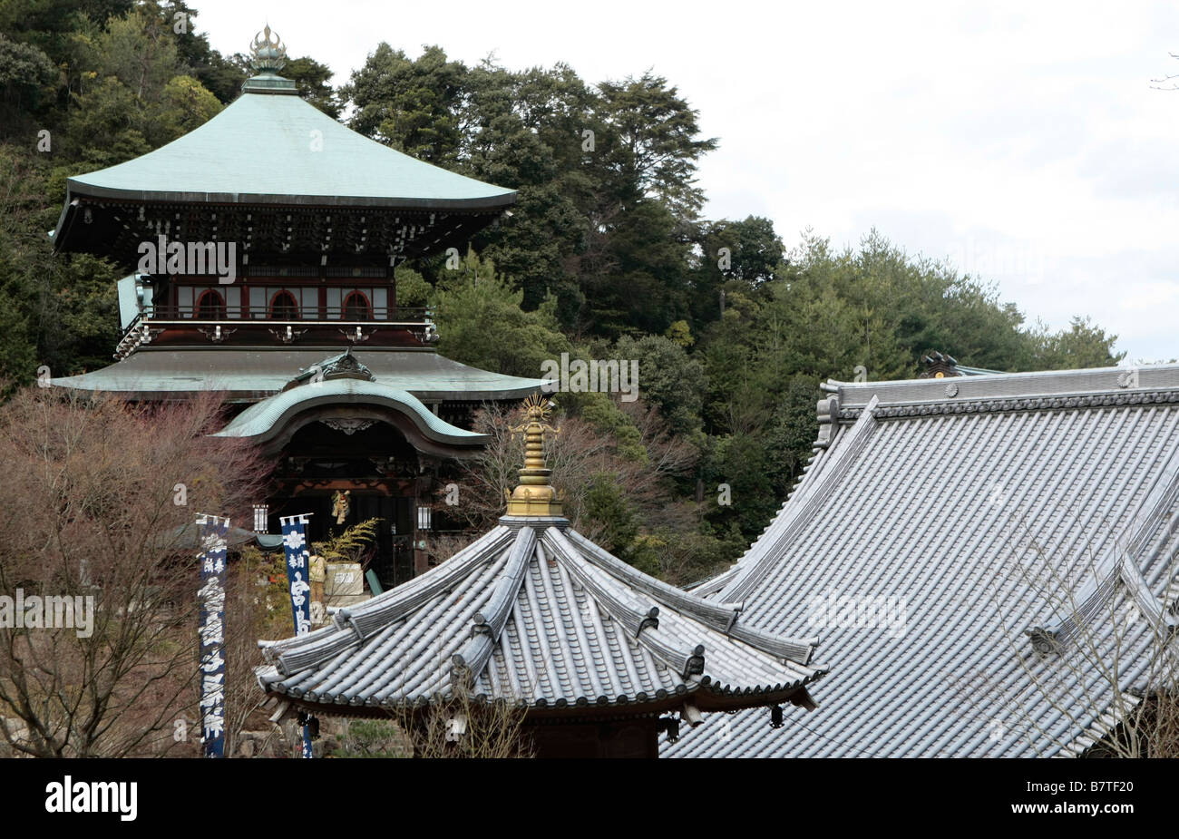 Part of Daisho-In Temple on the island of Miyajima near Hiroshima, Japan Stock Photo