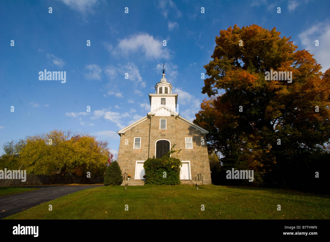 A church in Au Sable Forks New York October 6 2008 Stock Photo Alamy