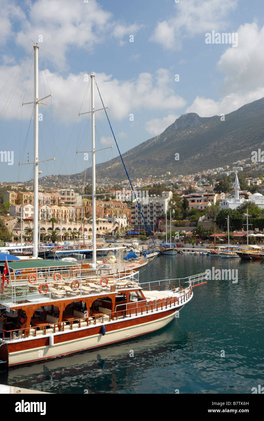 Kalkan Harbour, Turkey Stock Photo - Alamy