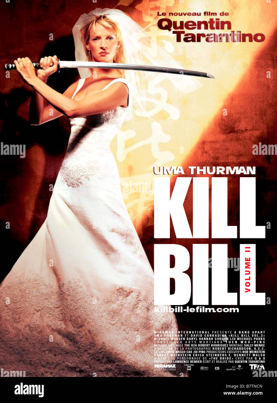 Kill Bill: Vol. 2 Year : 2004 USA Uma Thurman  Director: Quentin Tarantino  Movie poster (Fr) Stock Photo