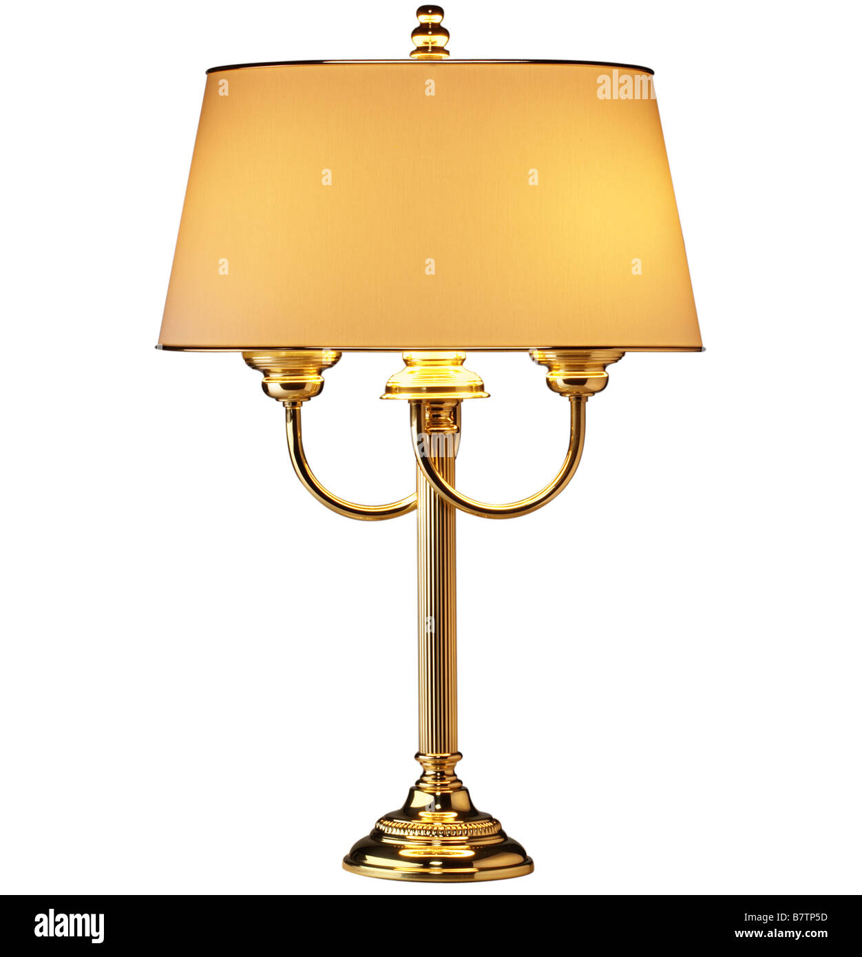 Brass table lamp Stock Photo Alamy