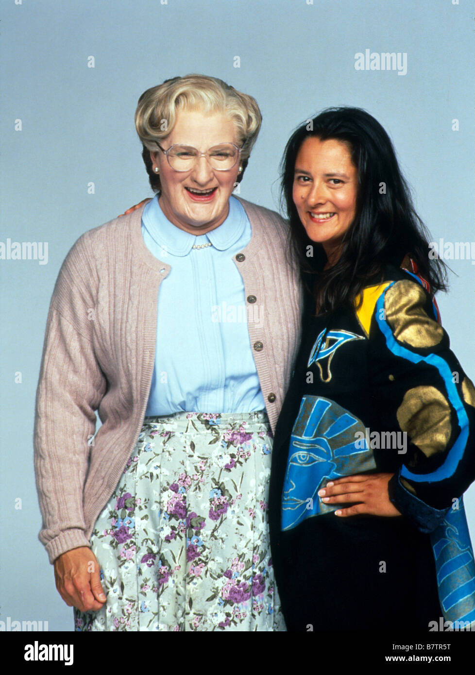 Mrs. Doubtfire Year: 1993 USA Robin Williams and producer Marsha Garces