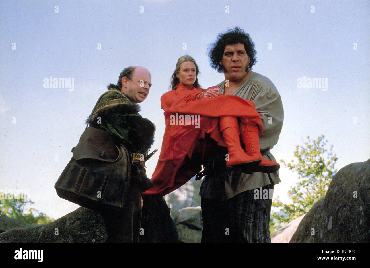 The Princess Bride Year: 1987 USA Director: Rob Reiner Wallace Shawn, Robin Wright Penn, André the Giant Stock Photo