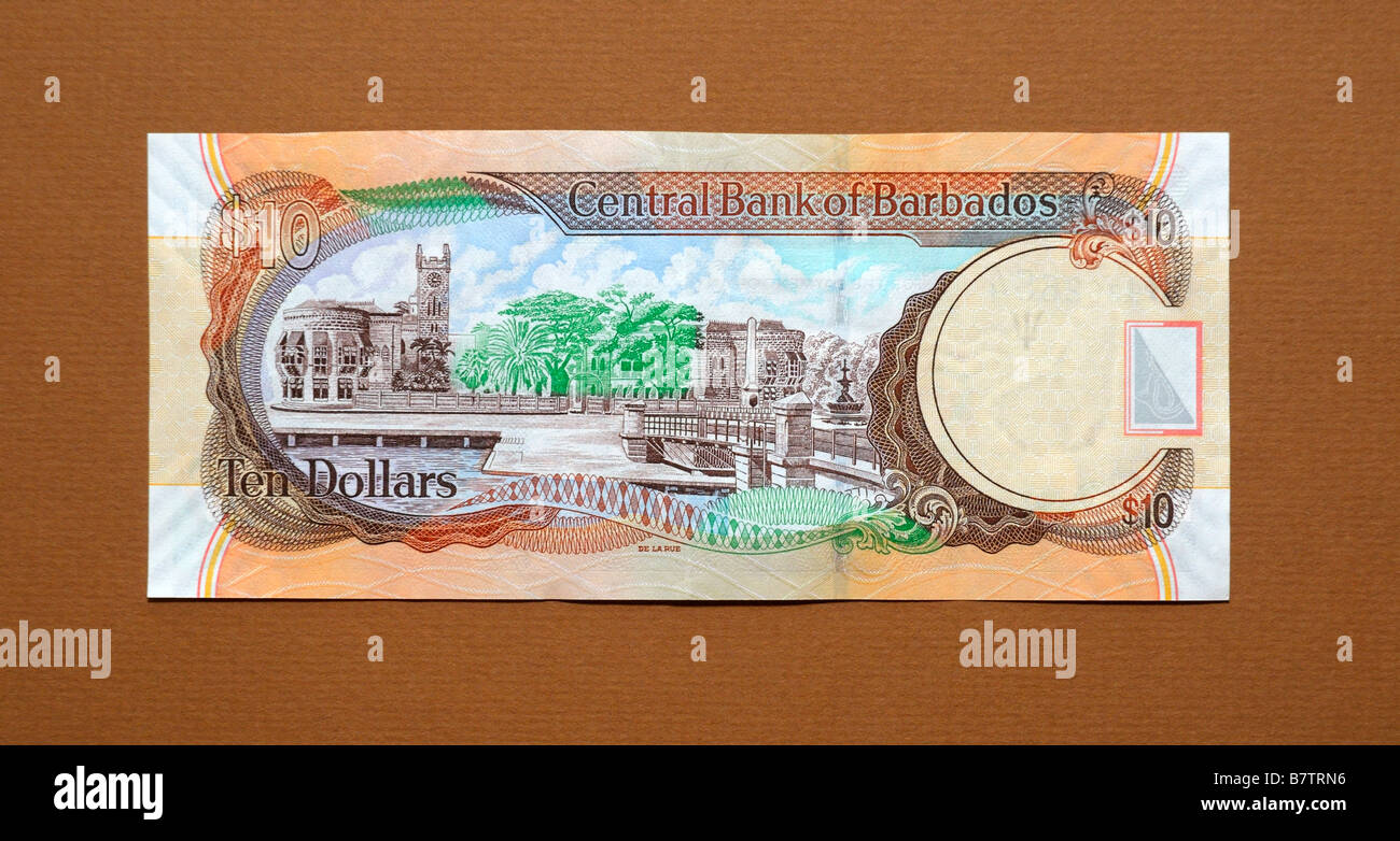 Barbados 10 ten dollar bank note hi-res stock photography and images ...