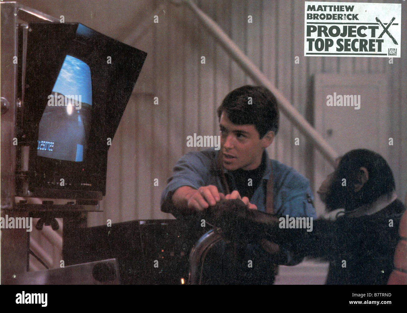Project X, top secret Project X  Year: 1987 USA Matthew Broderick  Director: Jonathan Kaplan Stock Photo