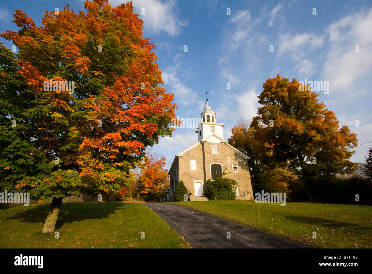A church in Au Sable Forks New York October 6 2008 Stock Photo Alamy