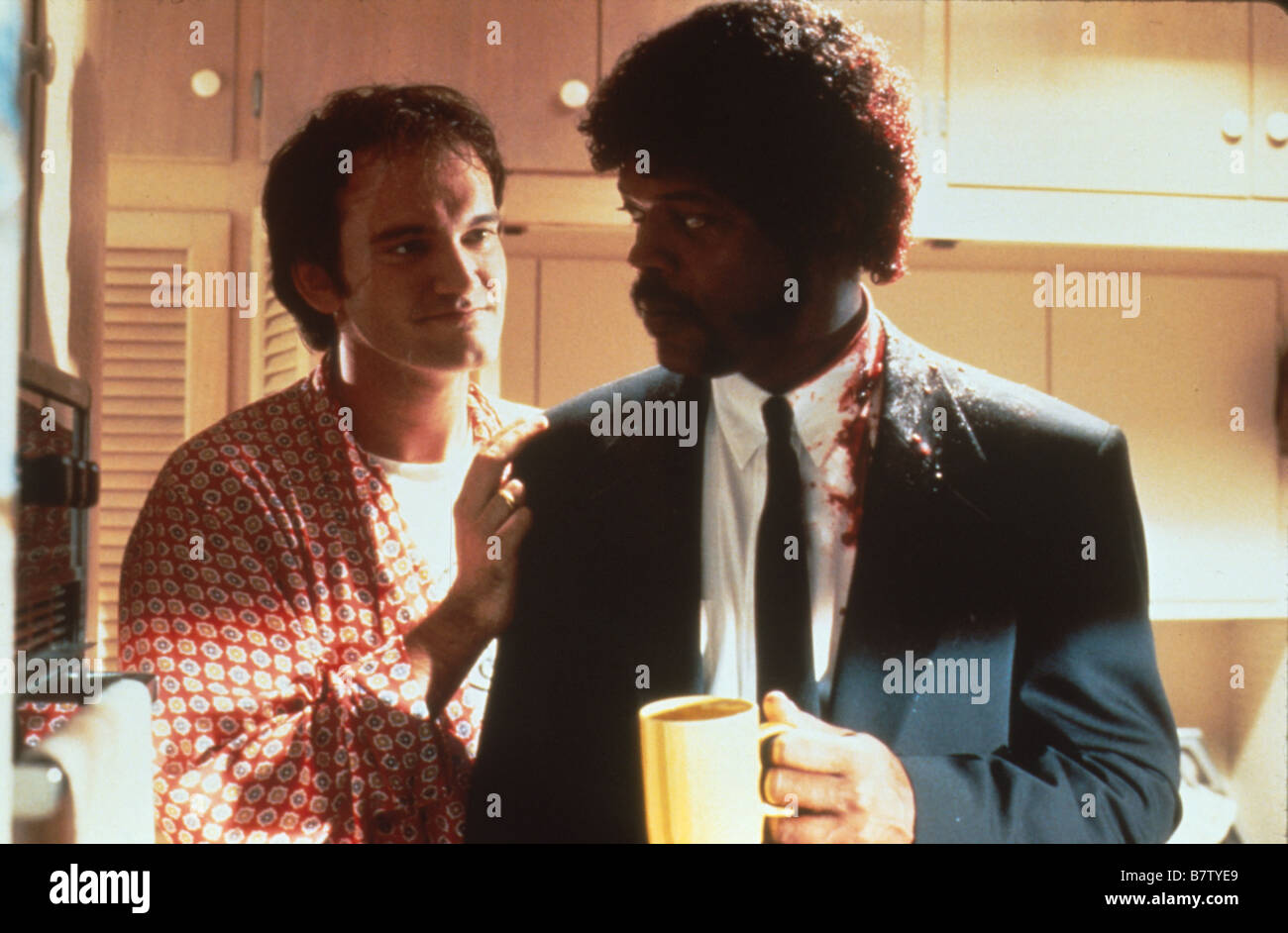 Pulp Fiction  Year: 1994 USA Quentin Tarantino, Samuel L. Jackson  Director: Quentin Tarantino  Golden Palm Cannes 1994 Stock Photo