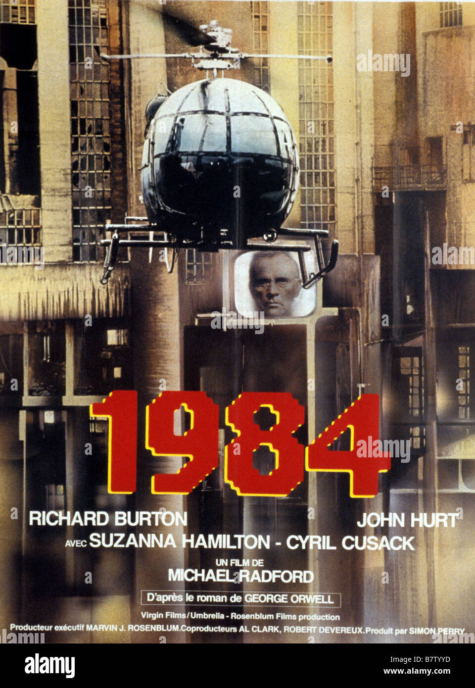 1984 john hurt richard burton movie poster