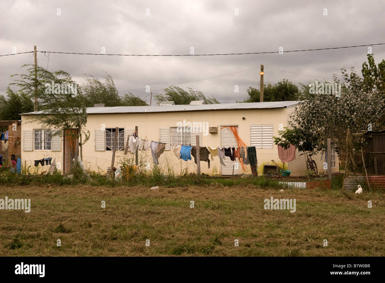 Habitat for Humanity Housing in Recreo, Santa Fé, Argentina Stock Photo