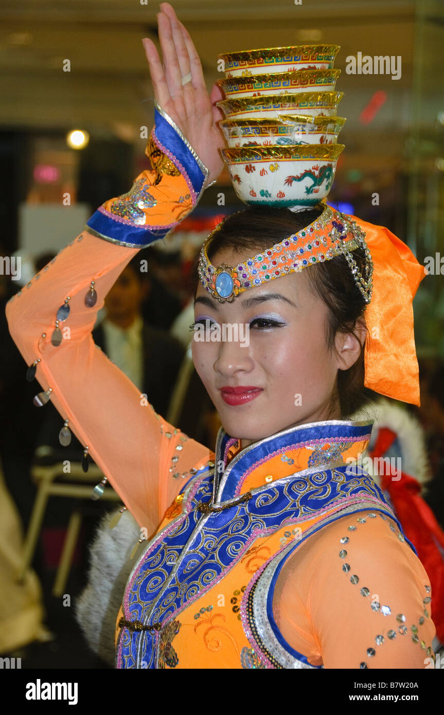 chinese new year fan dancer costume