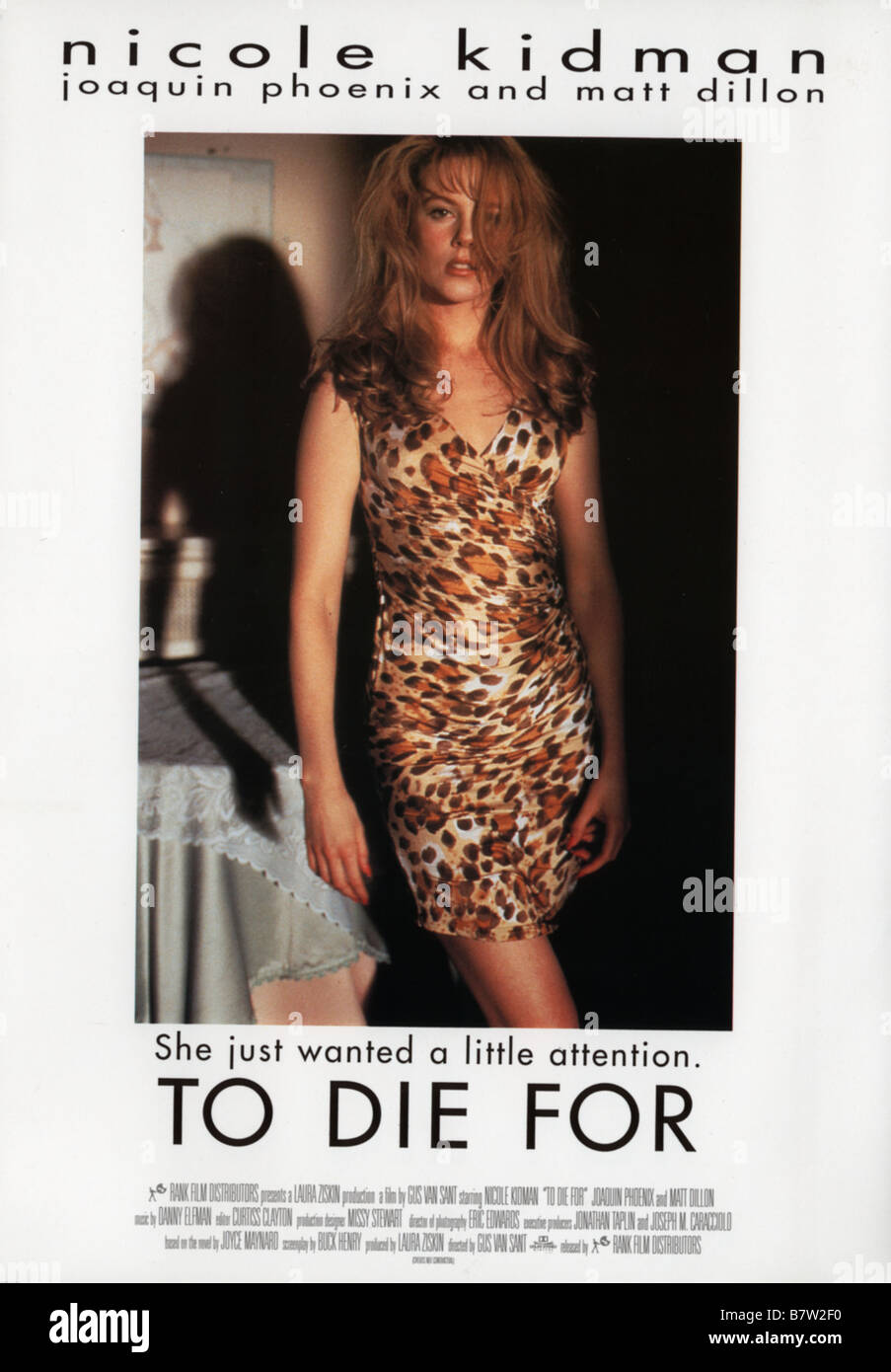 To Die For  Year: 1995 USA Nicole Kidman  Director: Gus Van Sant Movie poster (USA) Stock Photo