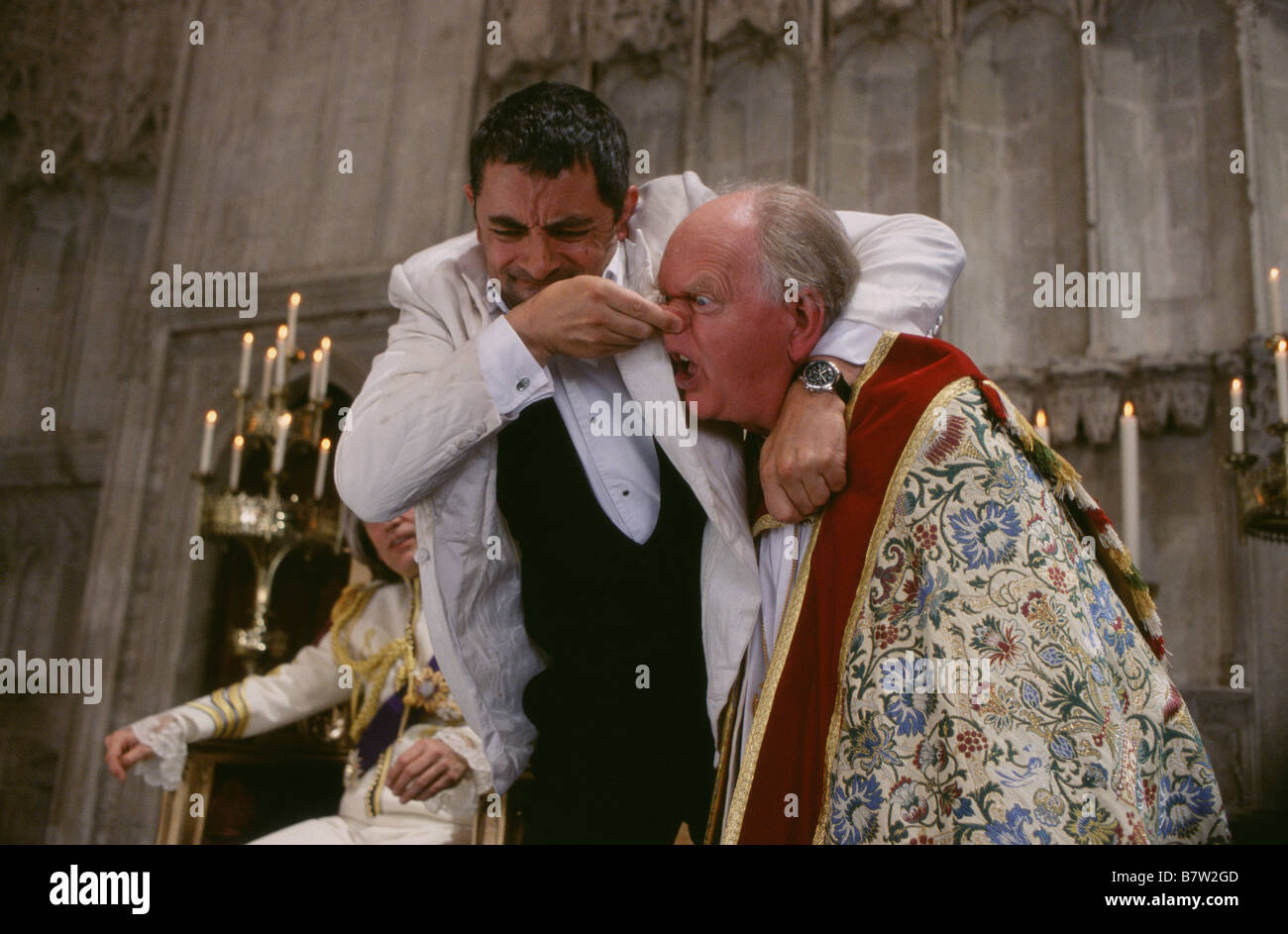 Johnny English  2003 UK Rowan Atkinson , Oliver Ford Davies  Director: Peter Howitt Stock Photo