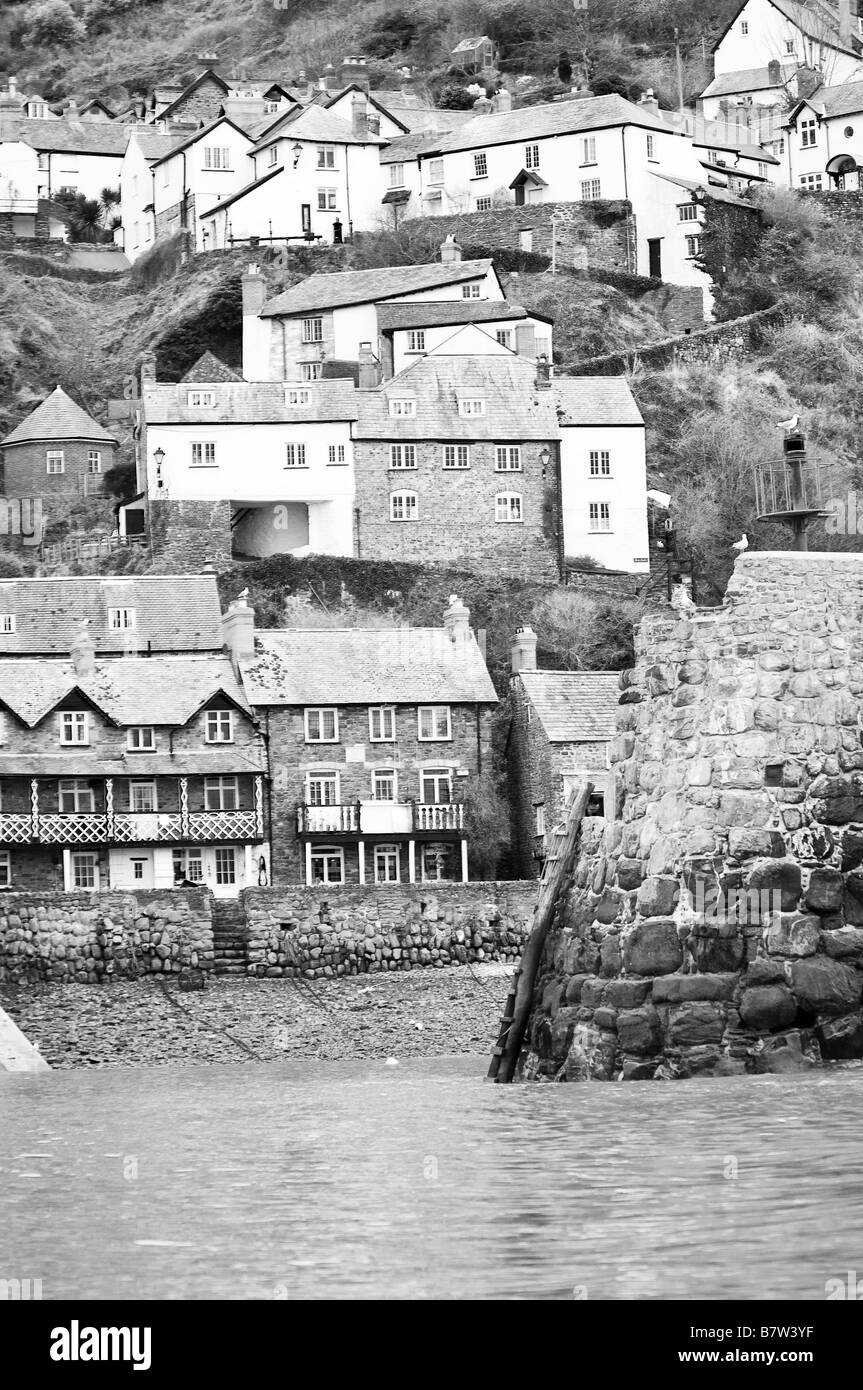 The historic North Devon fishing village of Clovelly Stock Photo Alamy