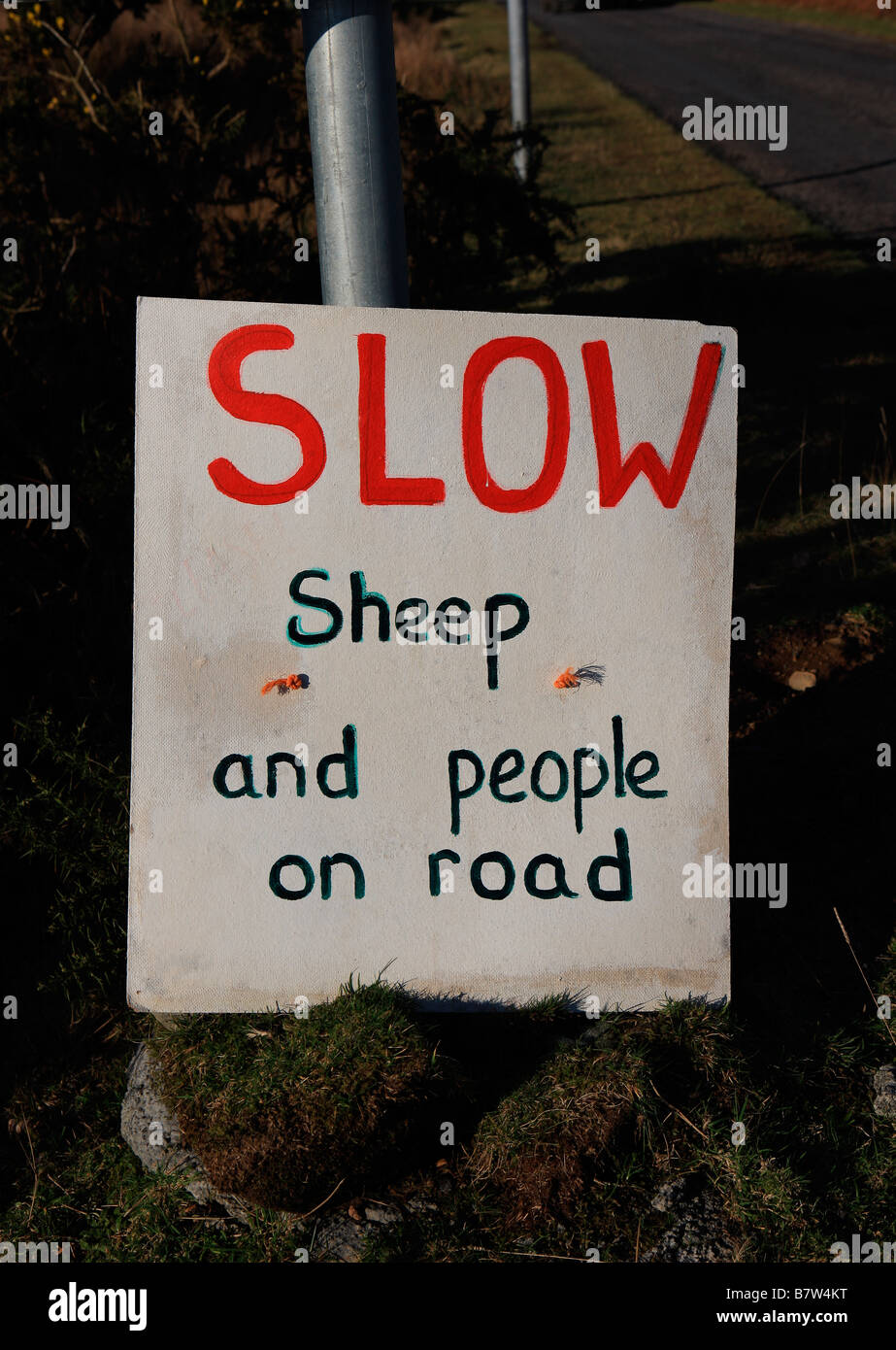 Slow sign Stock Photo