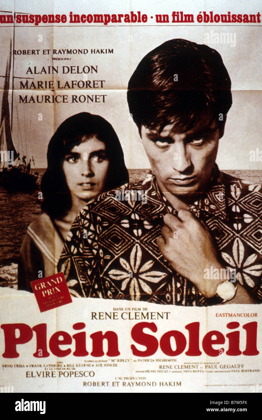 Plein soleil Purple Noon Year: 1960 France / Italy affiche poster ...