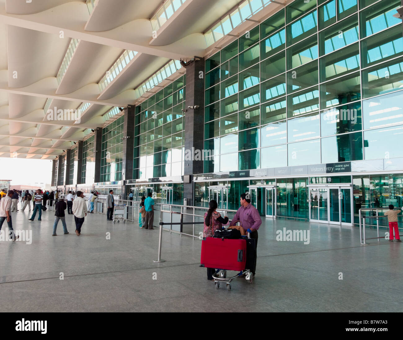 Outside the Bengaluru International Airport in Bangalore India Stock Photo