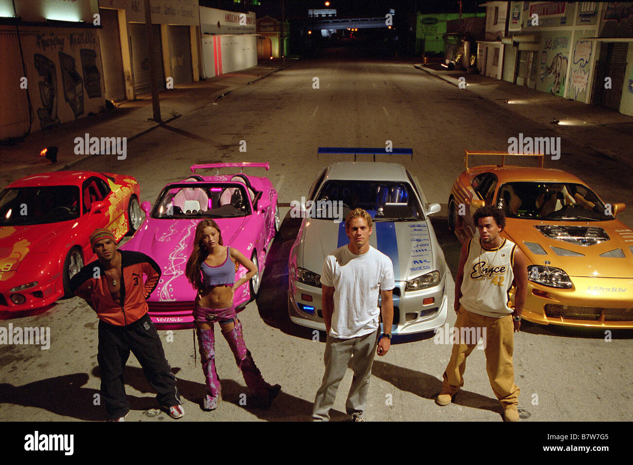 Two Fast two Furious  Year: 2003 USA Devon Aoki, Amaury Nolasco, Michael Ealy, Paul Walker  Director: John Singleton Stock Photo