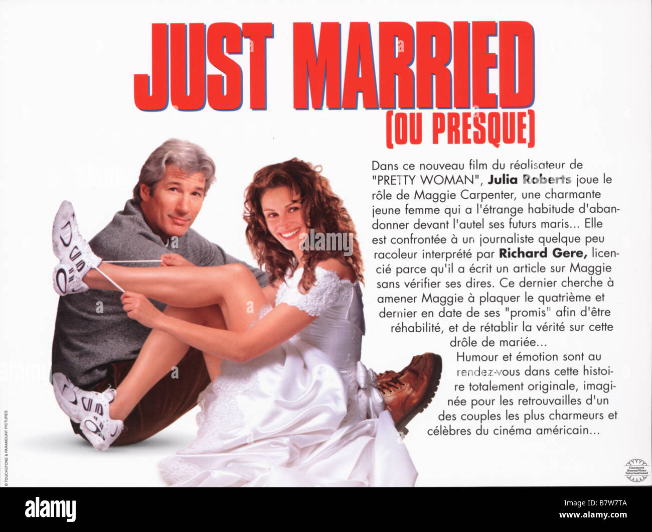 Runaway Bride Year 1999 Usa Richard Gere Julia Roberts Affiche Poster Director Garry 6442