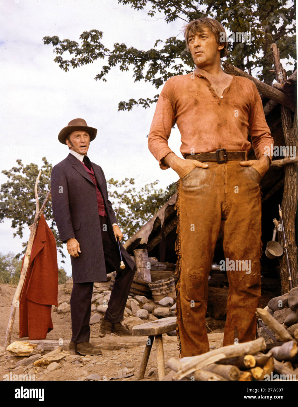 The Way West Year 1967 USA Kirk Douglas Robert Mitchum Director Stock The way west year 1967 usa kirk douglas robert mitchum director stock
