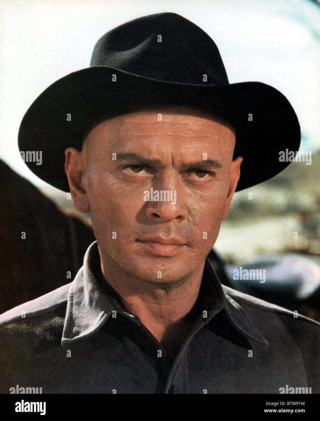 Return of the Seven  Year: 1966 USA Yul Brynner  Director: Burt Kennedy Stock Photo