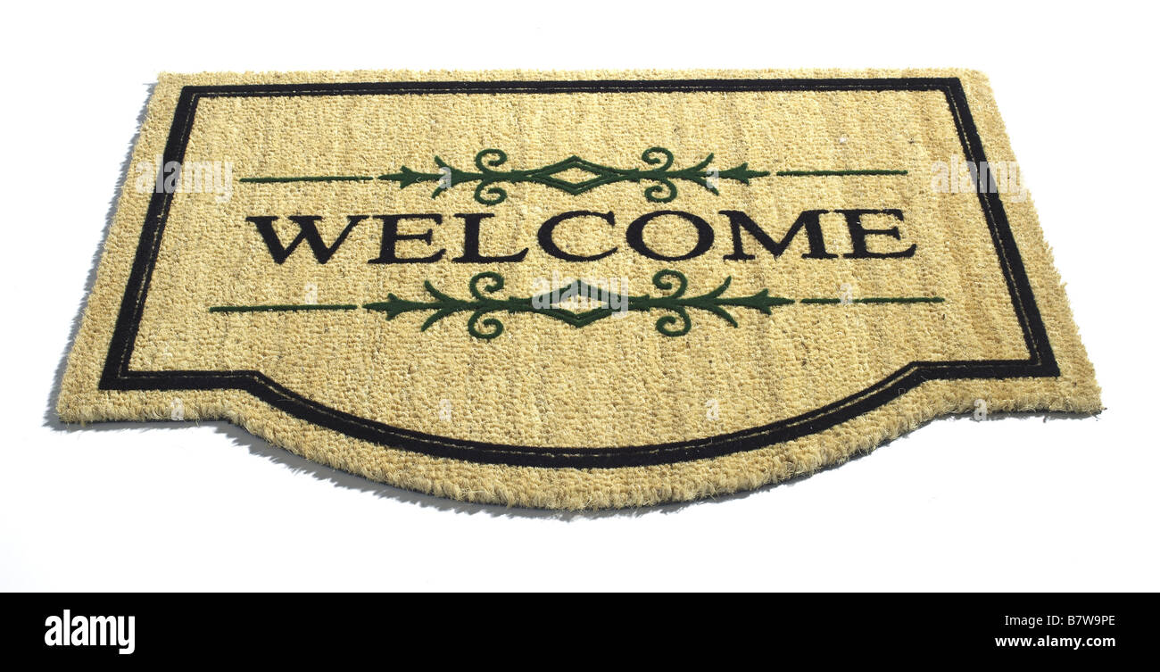 Door mat Stock Photo Alamy