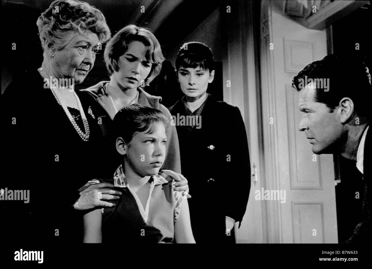 The Children's Hour  Year: 1961 USA Director: William Wyler Audrey Hepburn, Shirley MacLaine, James Garner, Miriam Hopkins Stock Photo