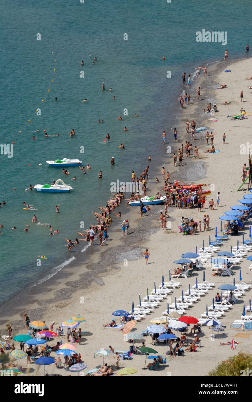 Cilento Italy Beach at Marina di Camerota Stock Photo