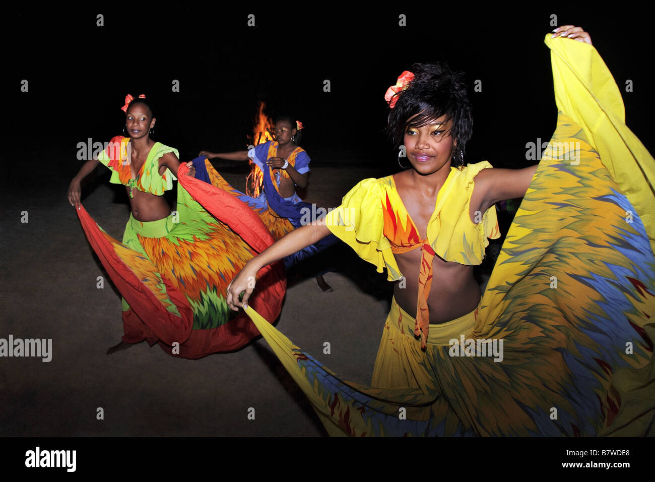 sega dancer mauritius Stock Photo