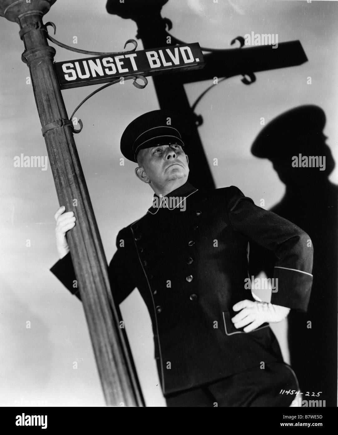 Sunset Boulevard Sunset Blvd.  Year: 1950  Erich von Stroheim Director: Billy Wilder Stock Photo