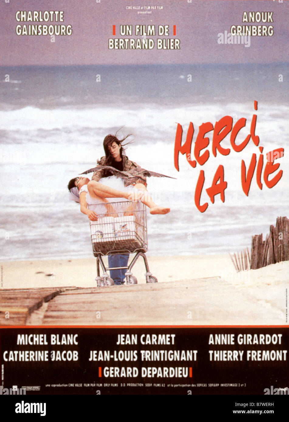 Merci la vie Year: 1991 - France Charlotte Gainsbourg, Anouk Grinberg  Director: Bertrand Blier Movie poster Stock Photo