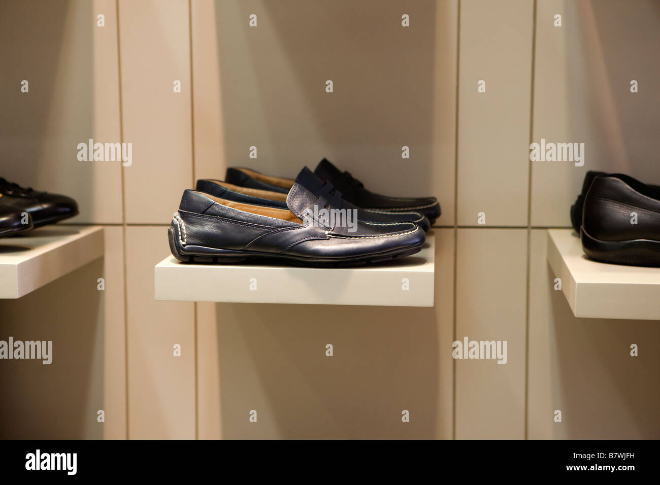 New shoes in shop Spain Stock Photo Alamy