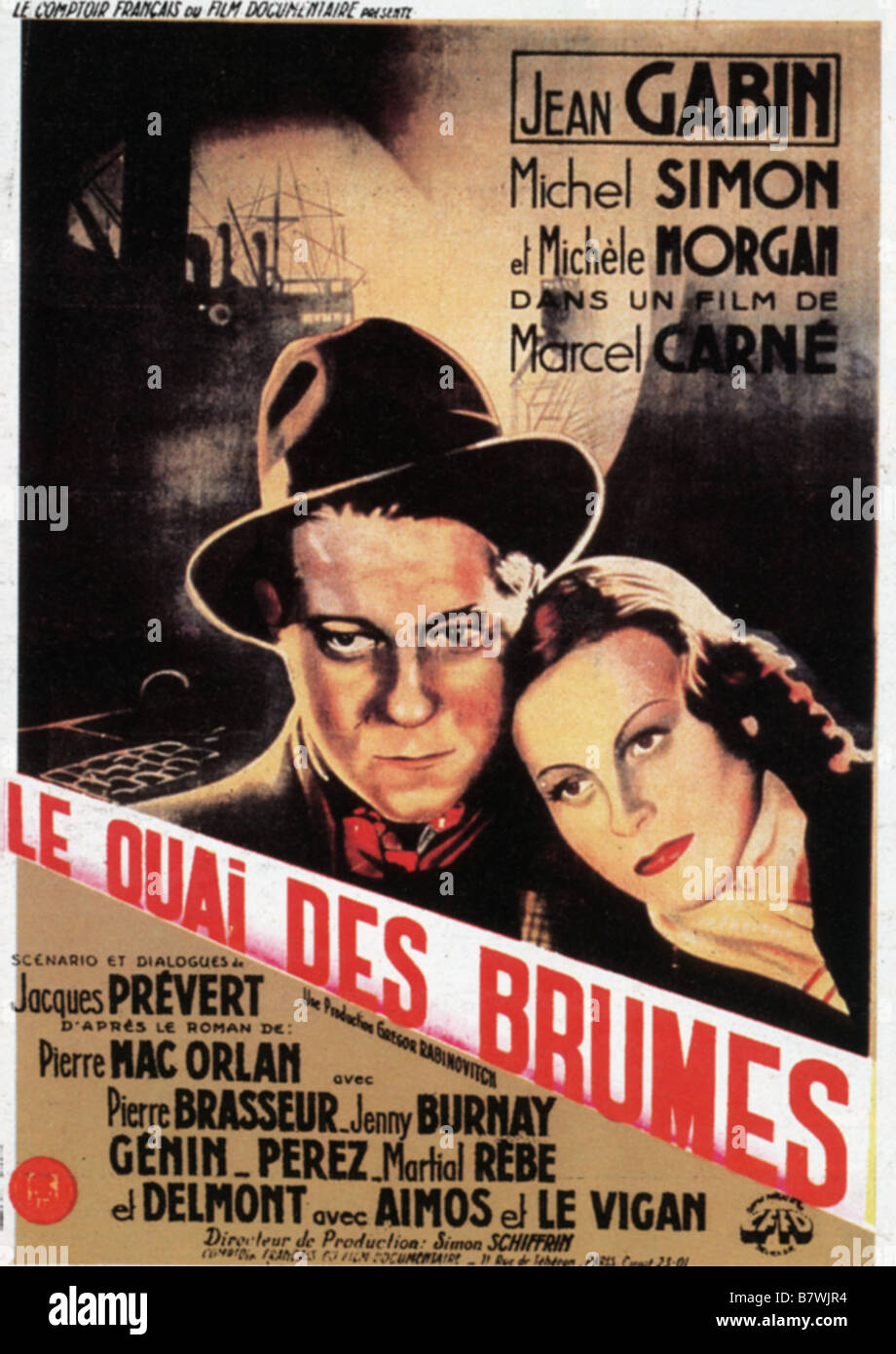Le Quai des brumes   Port of Shadows Year: 1938 - France Director: Marcel Carné Movie poster (Fr) Stock Photo
