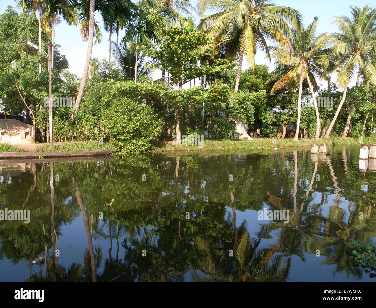 Kerala backwaters, India Stock Photo