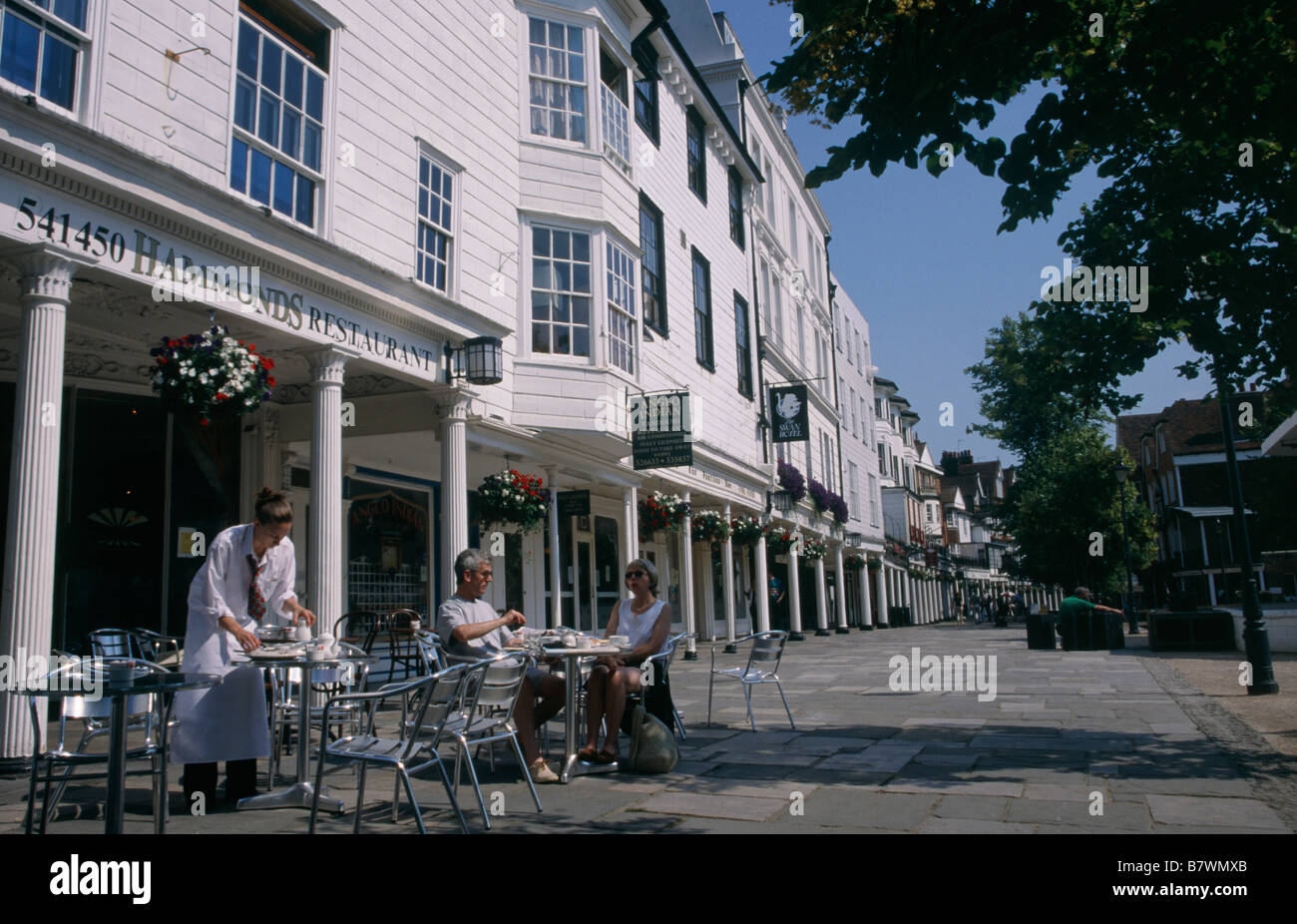 Royal Tunbridge Wells Town The Pantiles Street of old houses Cafes