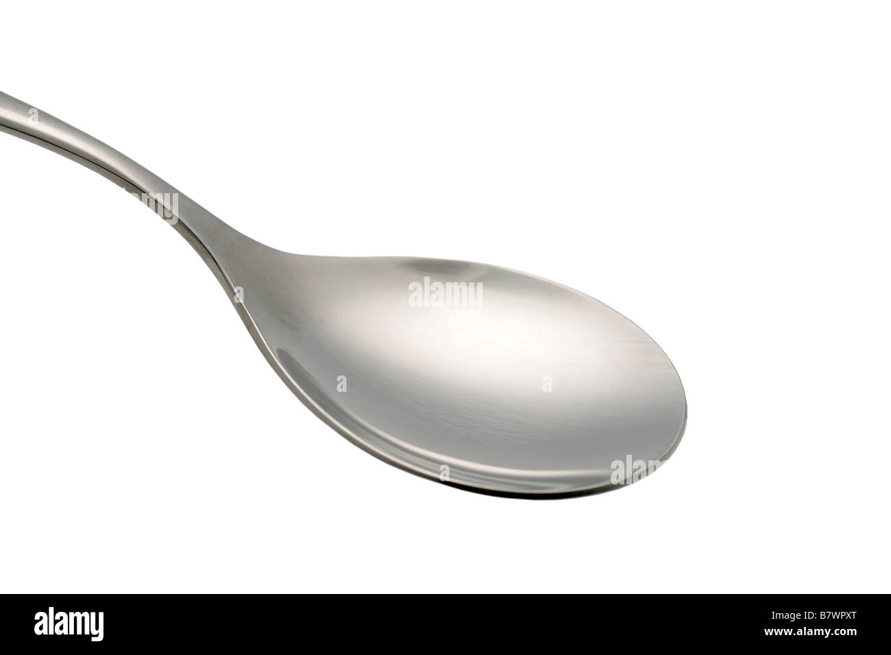 spoon tablespoon metal silhouette still life icon basic outline only one just single simple backdrop solid clipped clipping cut Stock Photo