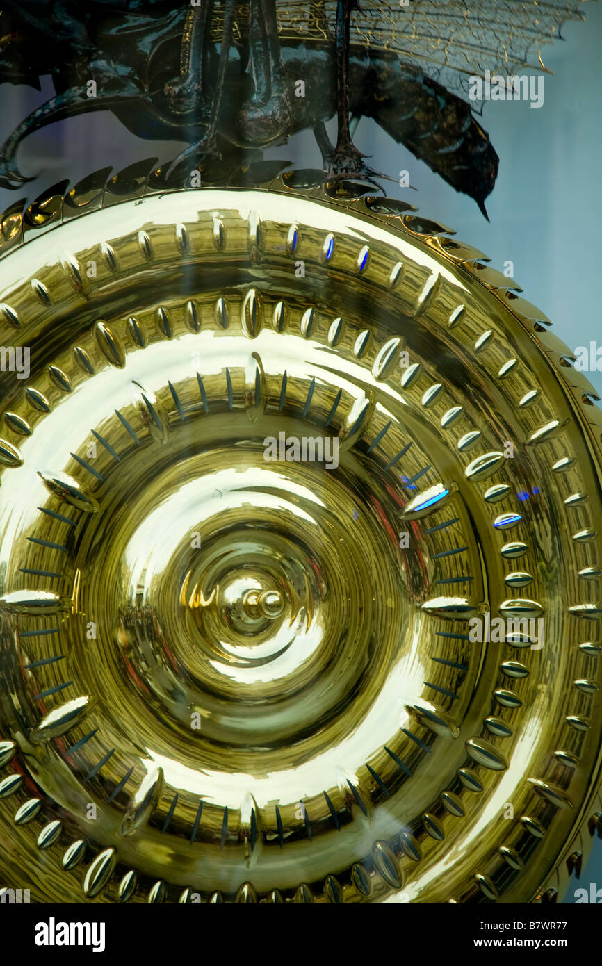 Time eating clock, created by Dr John Taylor, at Corpus Christi College