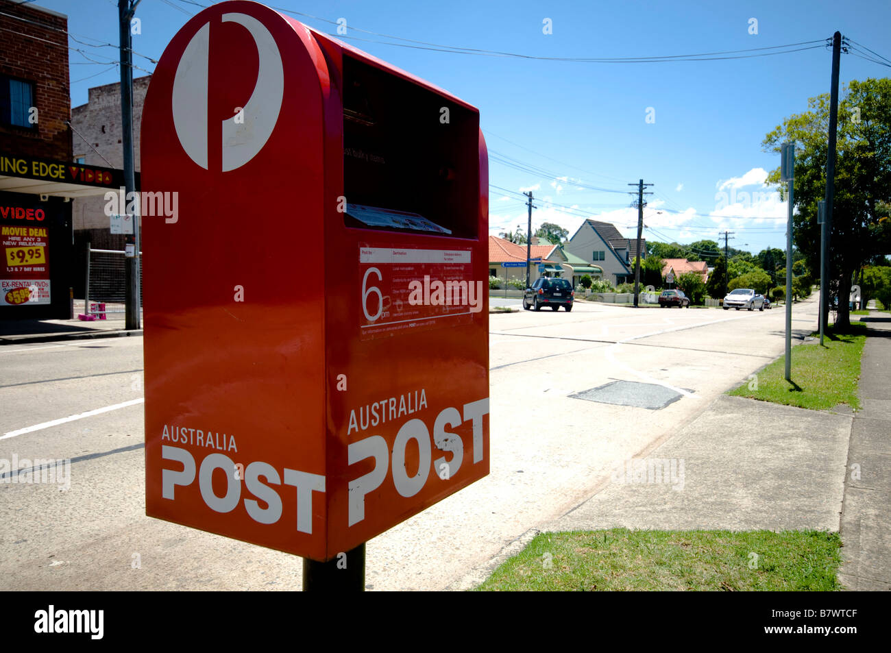 Australia post box sydney australia Stock Photo