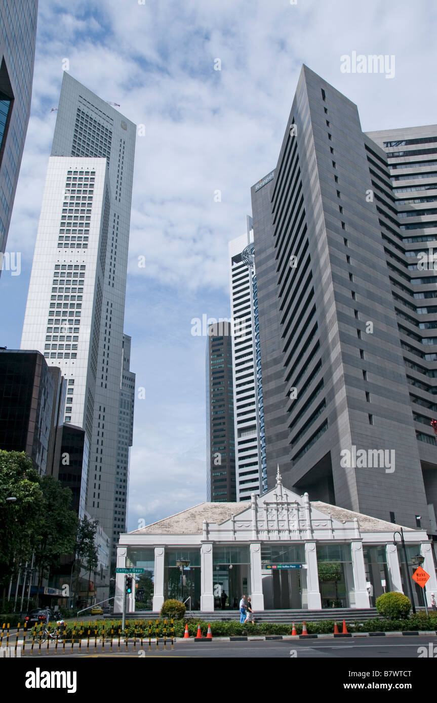 Raffles Place Singapore CBD high rise office building financial bank ...
