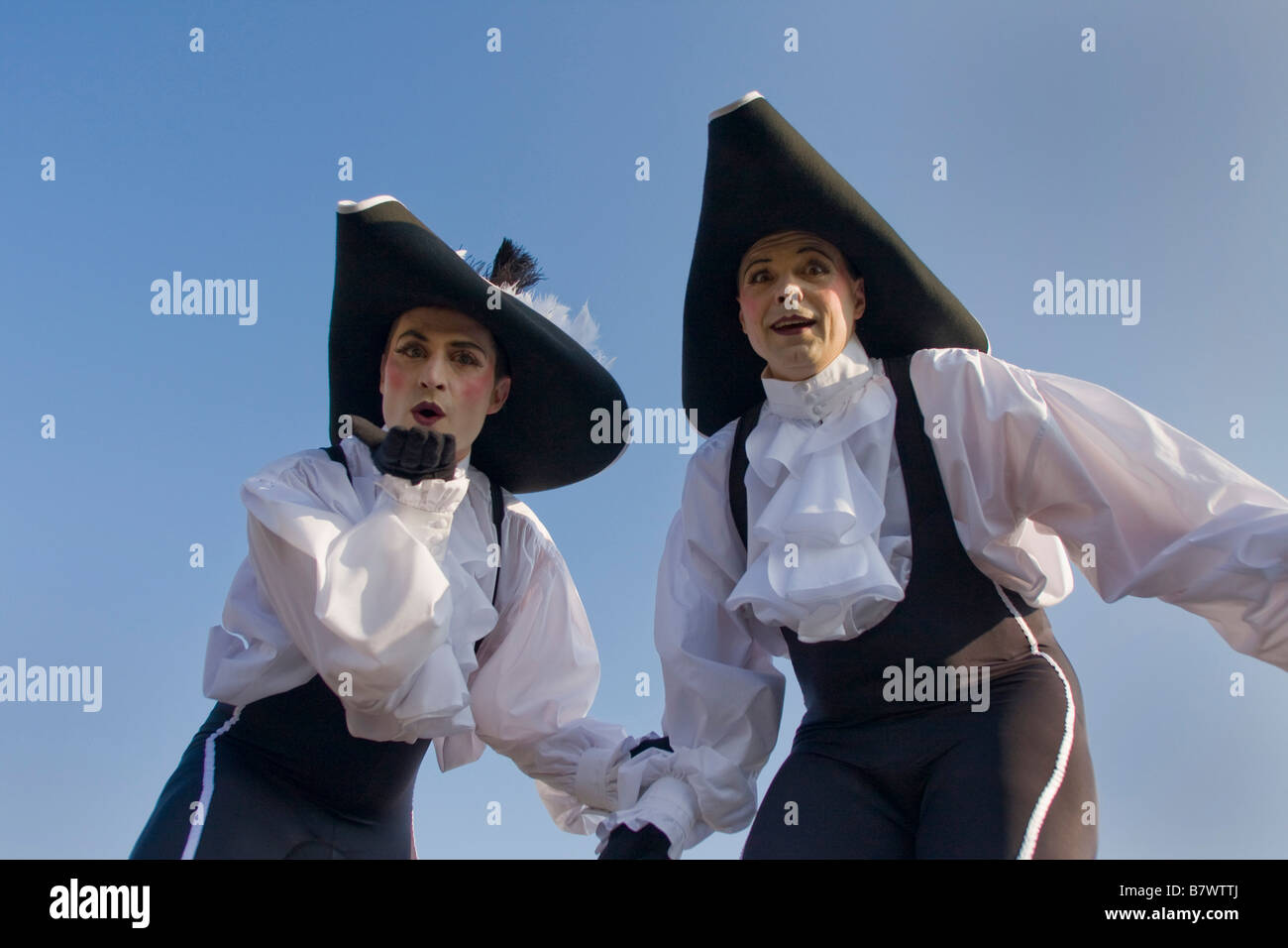 Clown stilts hi-res stock photography and images - Alamy